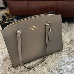 Coach Grey Canvas Carryall Tantum Ladies Purse